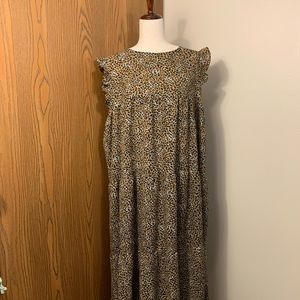 ASOS SIZE 14-18 loose fit leopard print dress